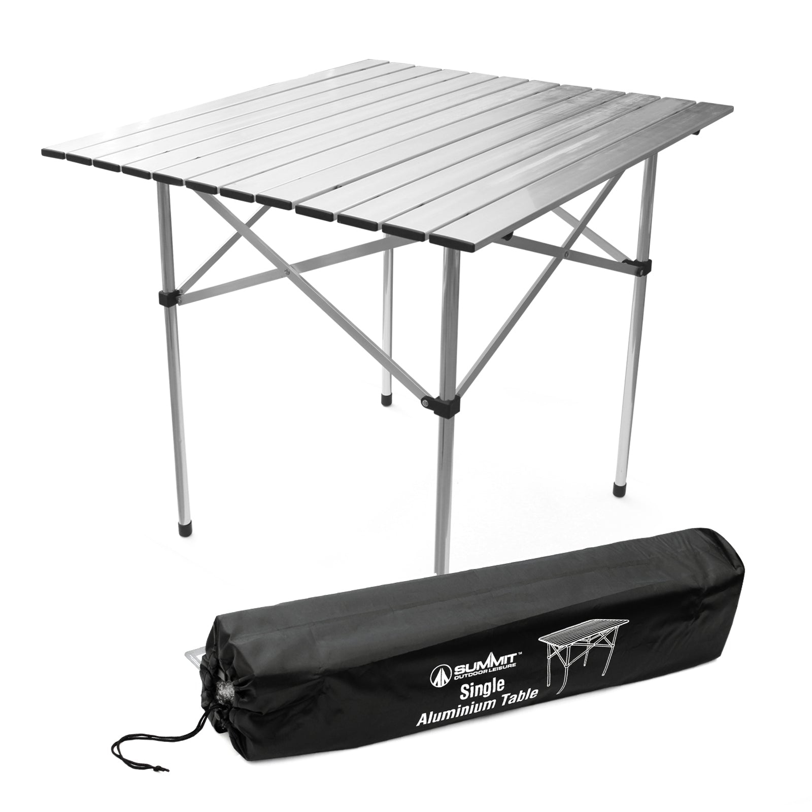 Camping Table Roll Top 70cm Collapsible Aluminium Roll Top
