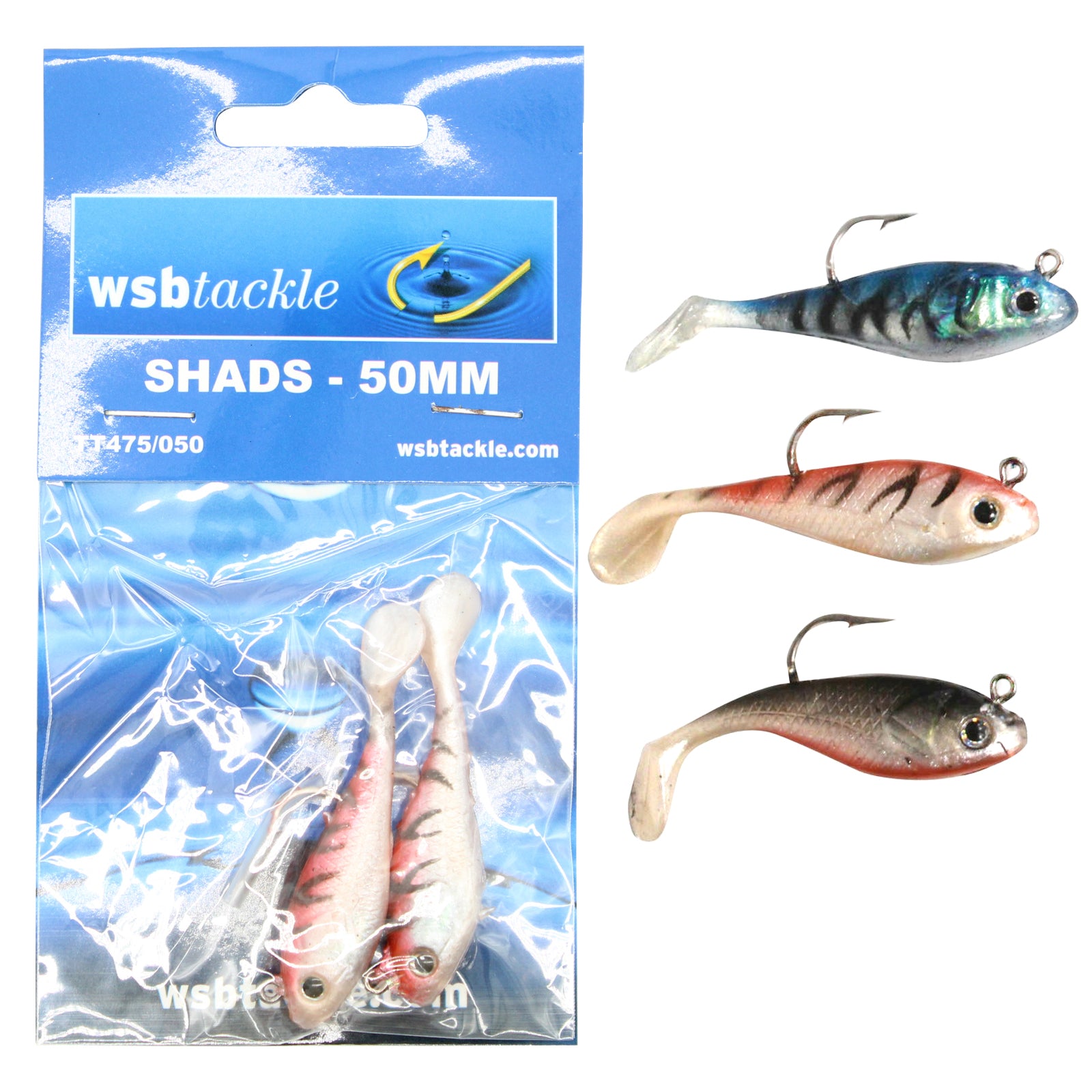 5cm Shad Fishing Bait with Barbed Hook