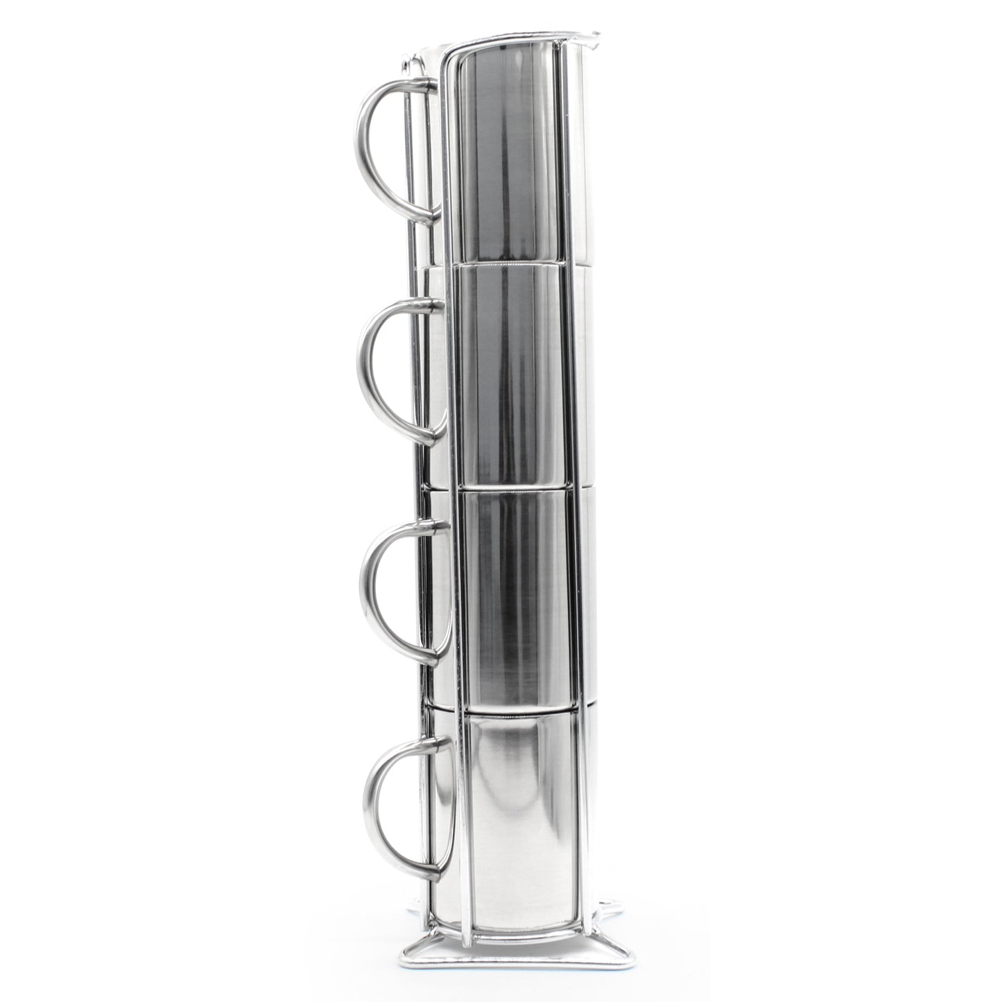 Stainless Steel Mugs in Tower
