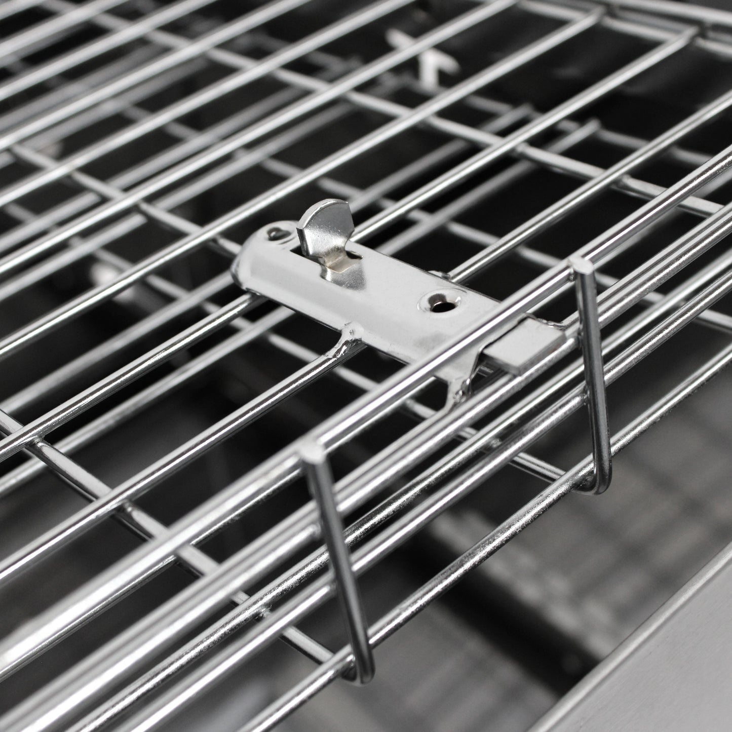 Rotisserie Basket with Lock Grid