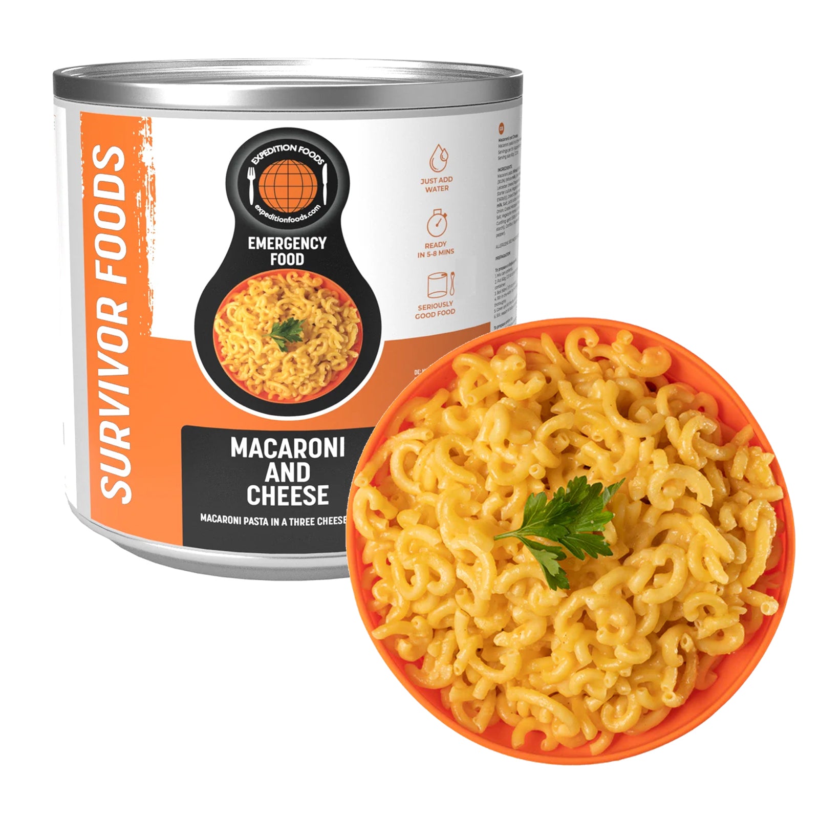 Expedition Foods Macaroni et fromage Durée de conservation de 25 ans