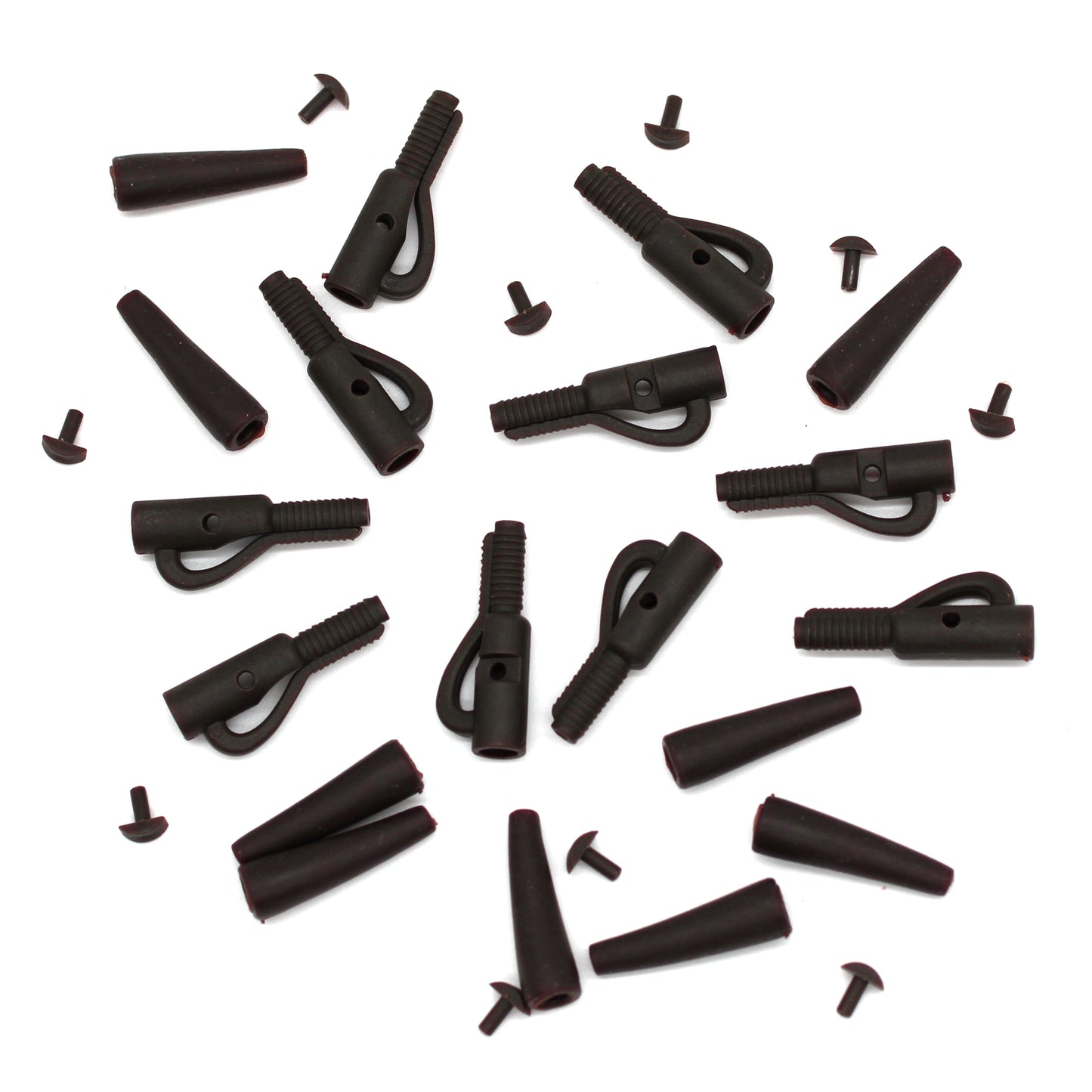 Deception Angling Lead Clips Pack of 10 in Brown