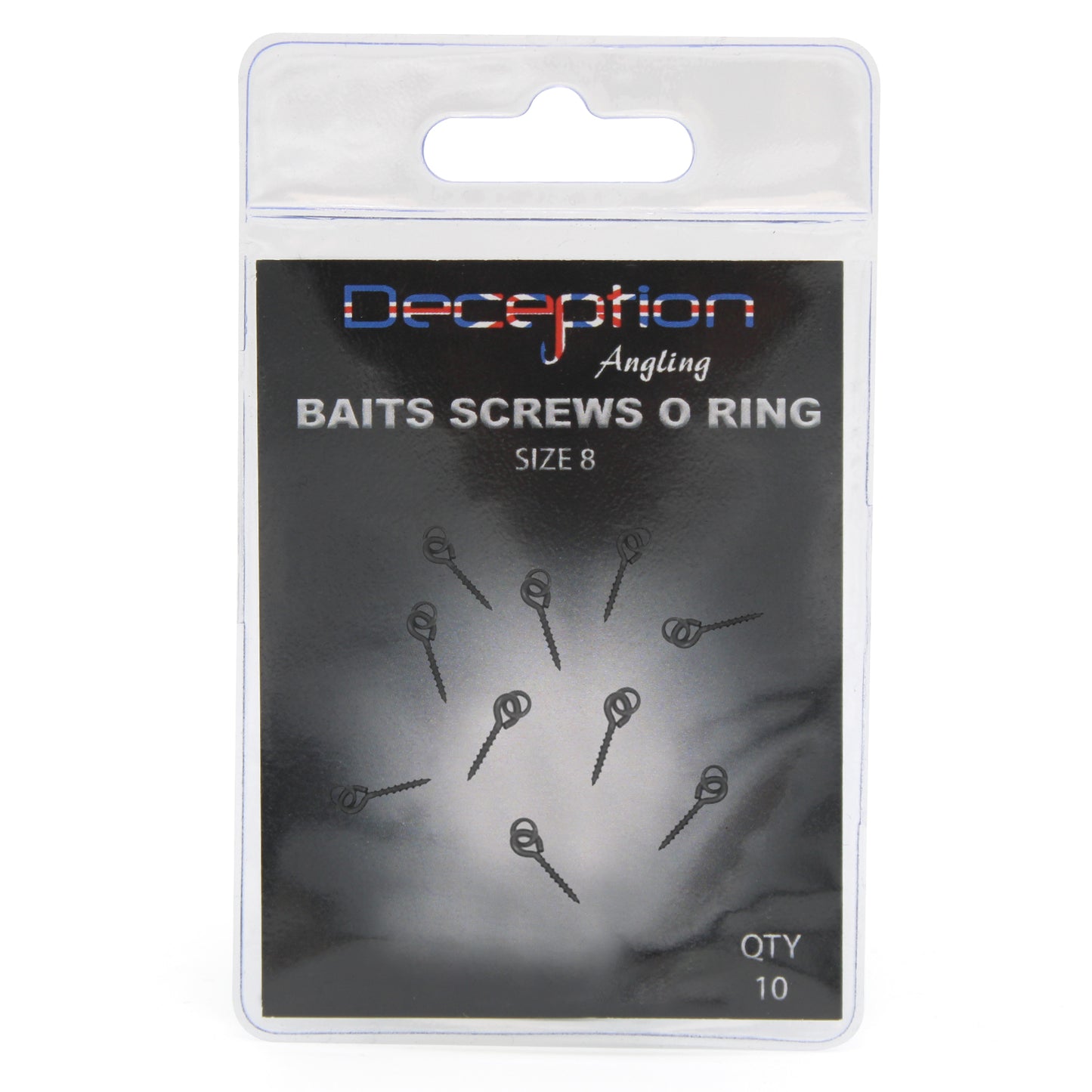 Deception Angling Chod Bait Screws with O Ring for Fishing Pack of 10