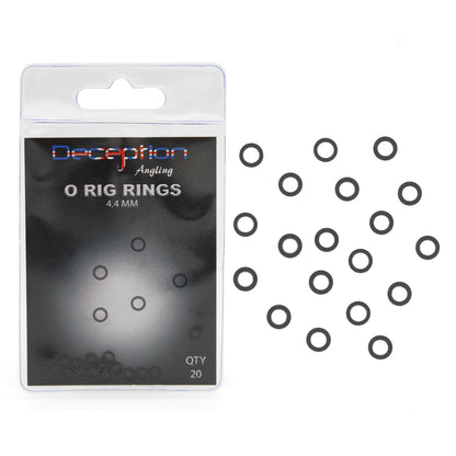 Deception Angling O Rig Rings 4.4mm for Fishing Pack of 20