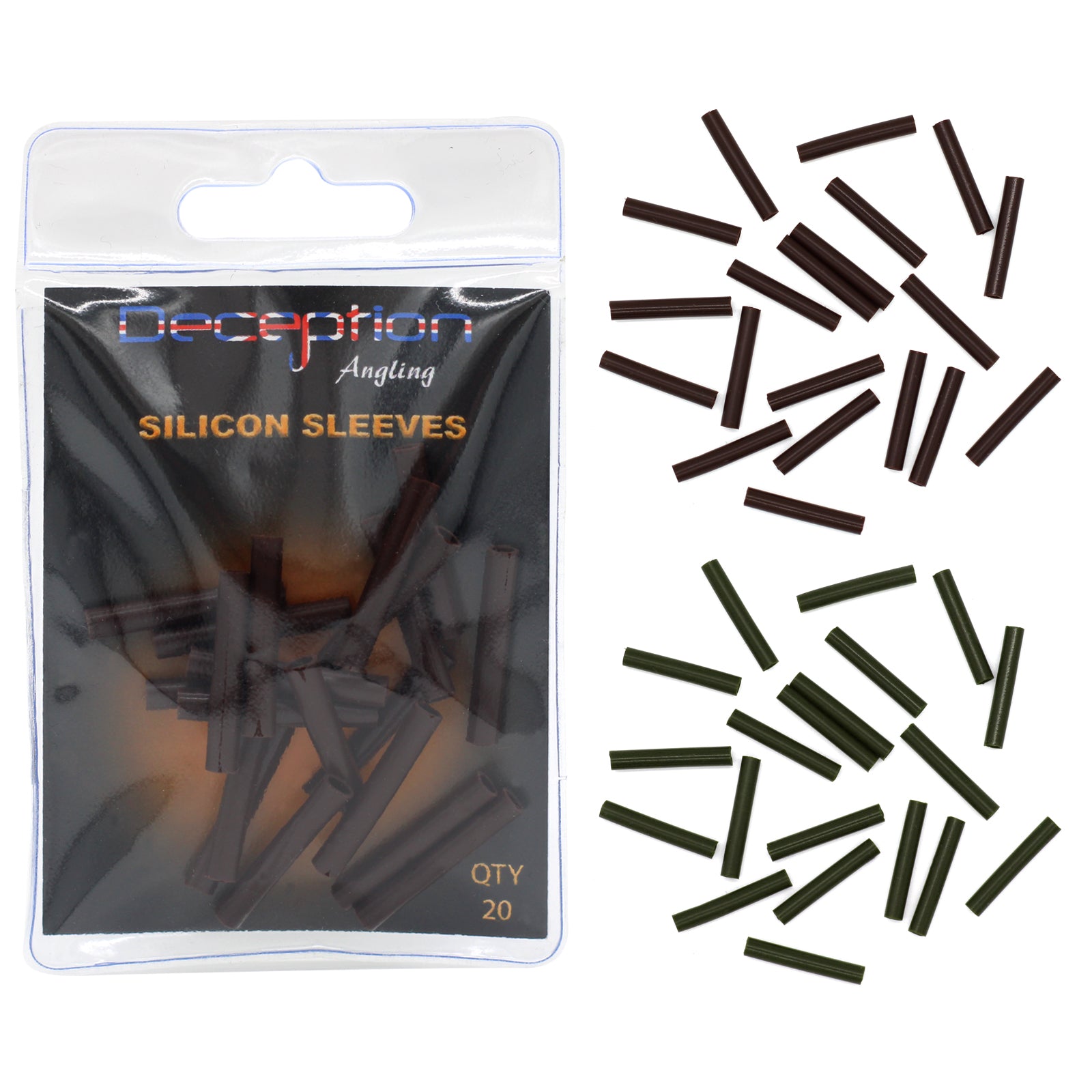 Deception Angling Silicon Sleeves for Fishing Pack of 20