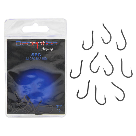 Deception Angling SPC Micro Barbed Pack of 10 Fishing Hooks