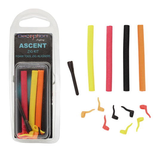 Deception Angling Ascent Zig Kit Foam Tool Zig Aligners for Fishing Multicoloured Pack