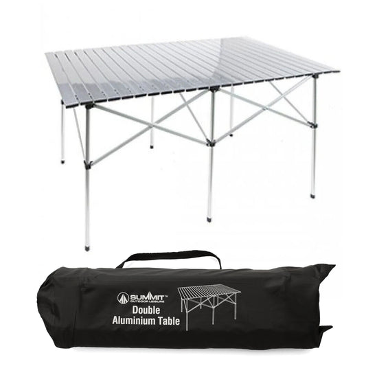 Double Aluminium Table with Zip Carry Bag