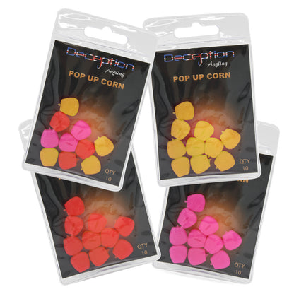 Deception Angling Pop Up Corn for Fishing in Four Colour Options