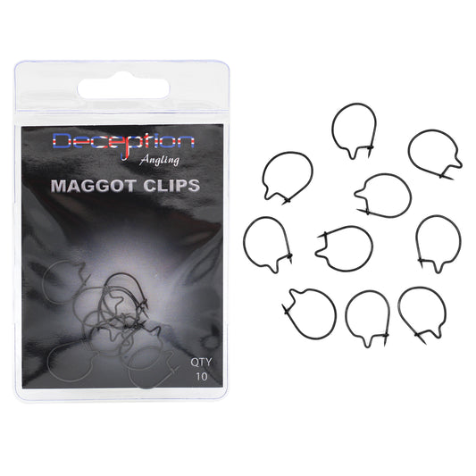 Deception Angling Maggot Clips Pack of 10 for Fishing