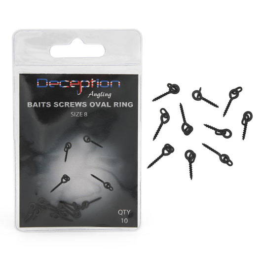 Deception Angling Bait Screws with Oval Ring for Fishing