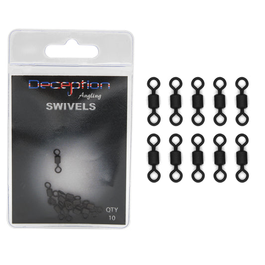 Deception Angling Swivels Pack of 10 for Fishing