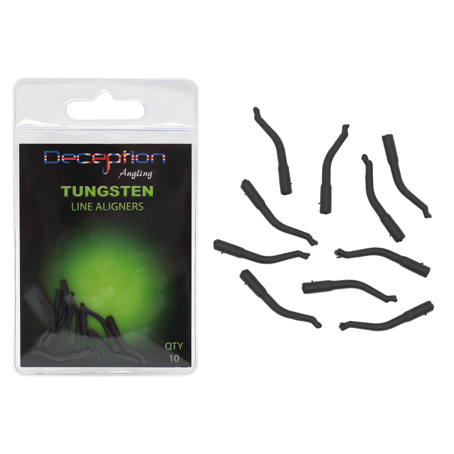 Deception Angling Tungsten Line Aligners for Fishing Pack of 10