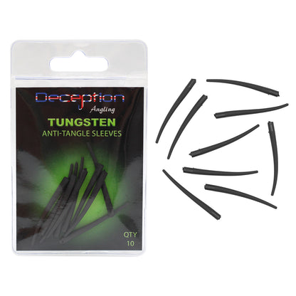 Deception Angling Tungsten Anti-Tangle Sleeves for Fishing Pack of 10
