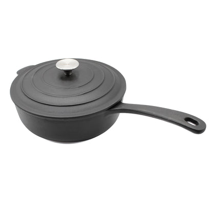 Cast Iron Saucepan with Lid