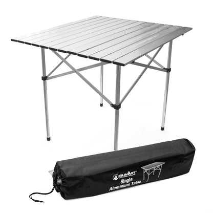 Single Aluminium Roll Top Table with Carry Pouch