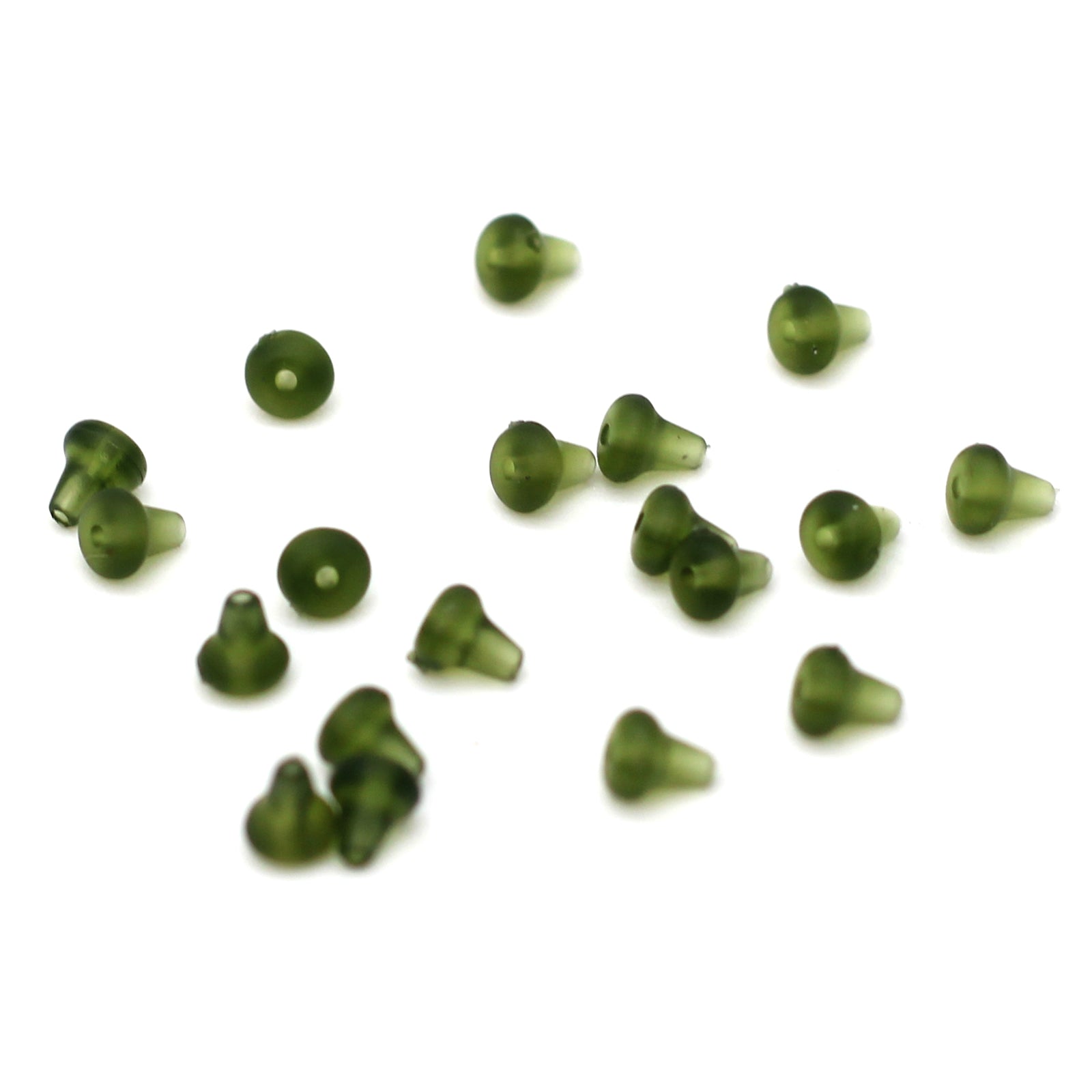 Deception Angling Shank Beads Pack of 20 in Camo Green
