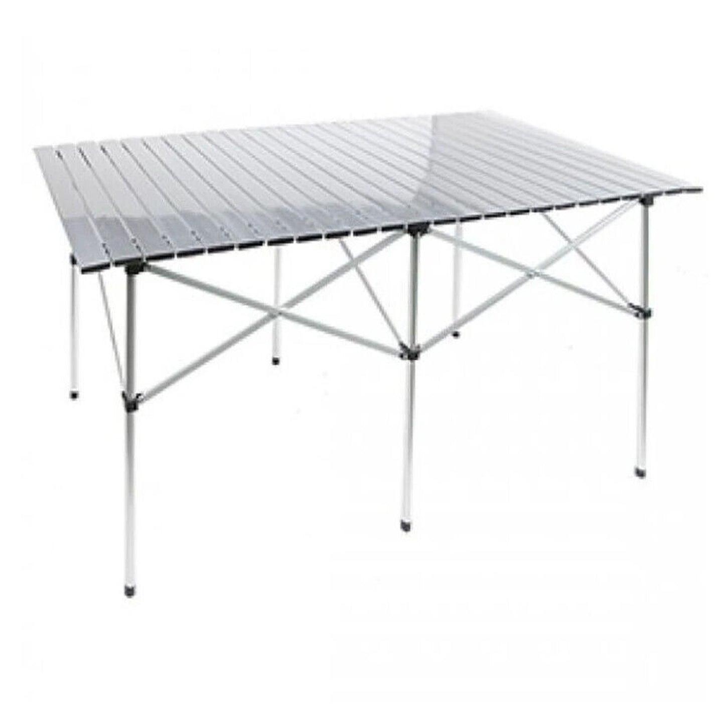 Double Aluminium Table with Roll Top