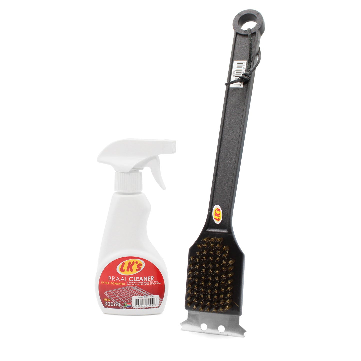 Braai Cleaning Spray and Grid Cleaning Brush