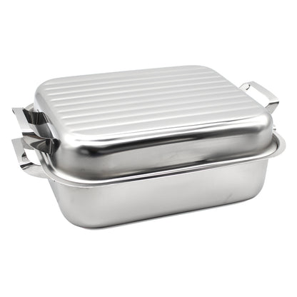 Stainless Steel Roasting Tray with Lid