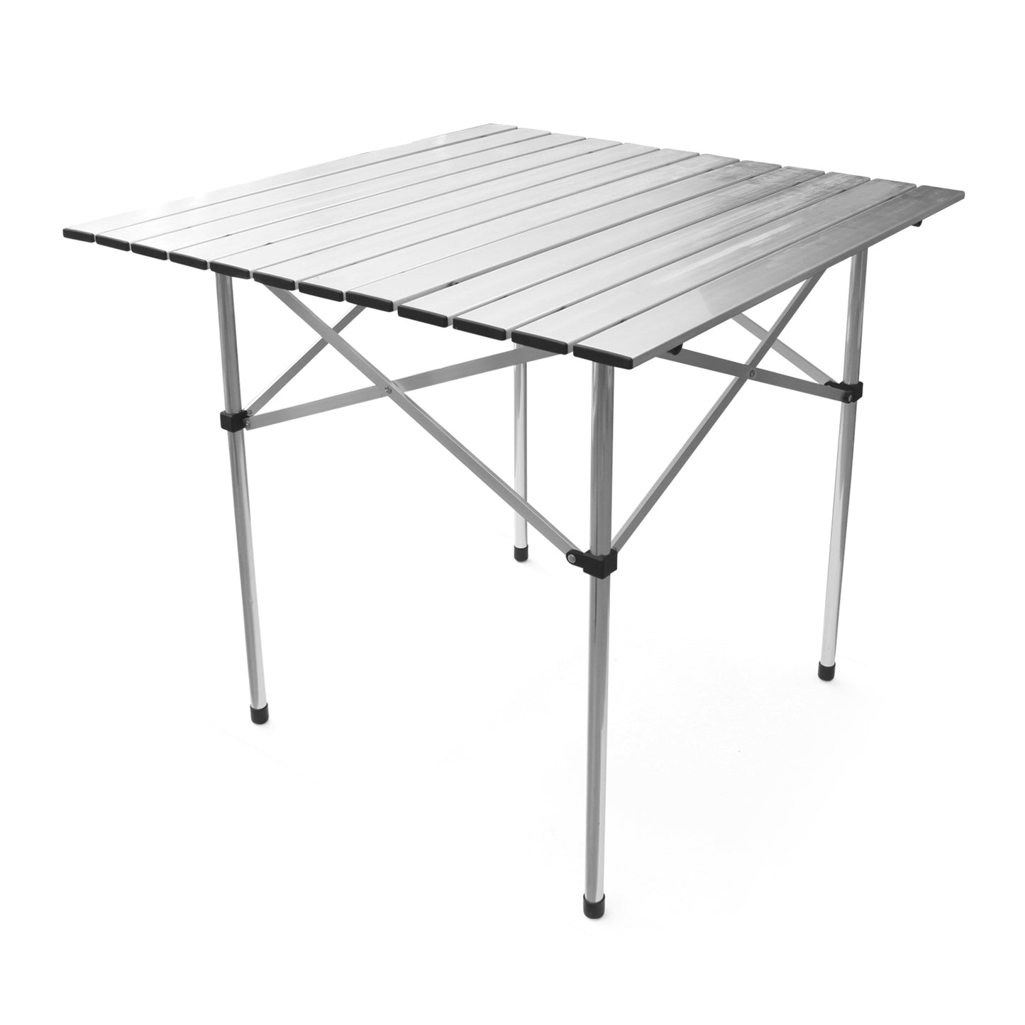 Single Aluminium Roll Top Table for Camping, Picnics and Fishing