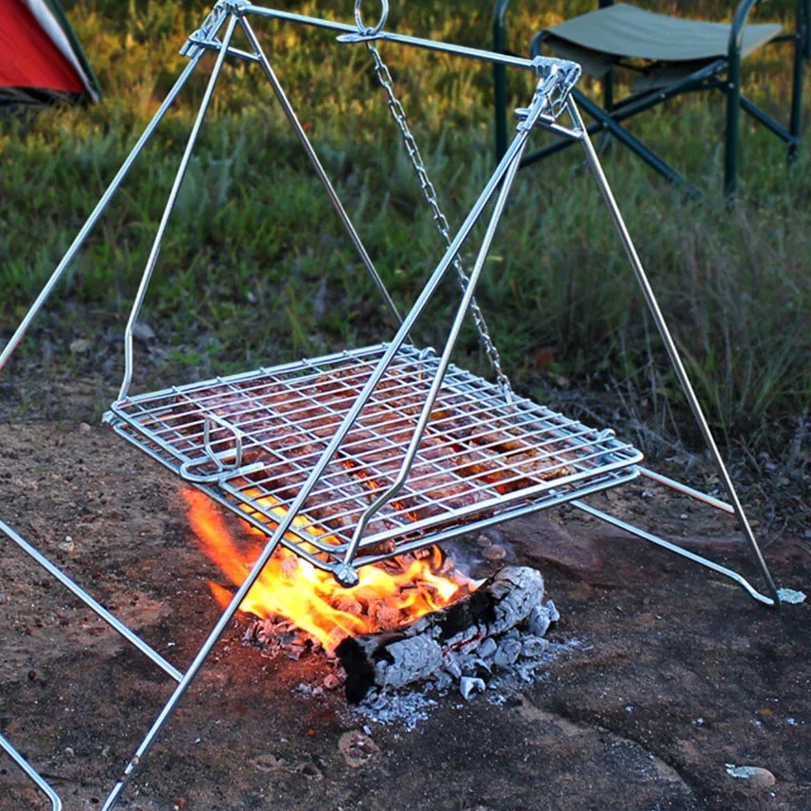 Swing Braai Over Campfire