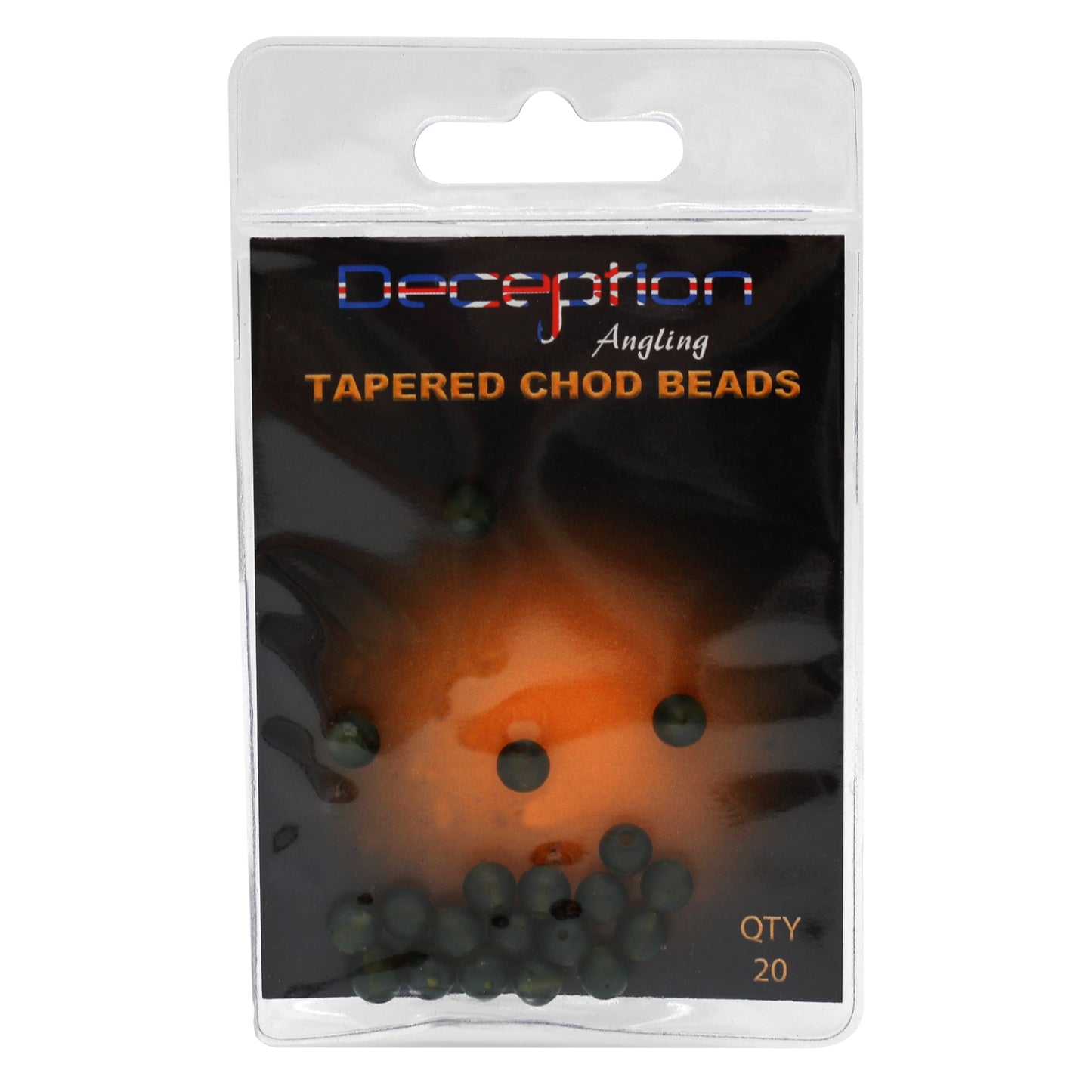 Deception Angling Tapered Chod Beads for Fishing Pack of 20