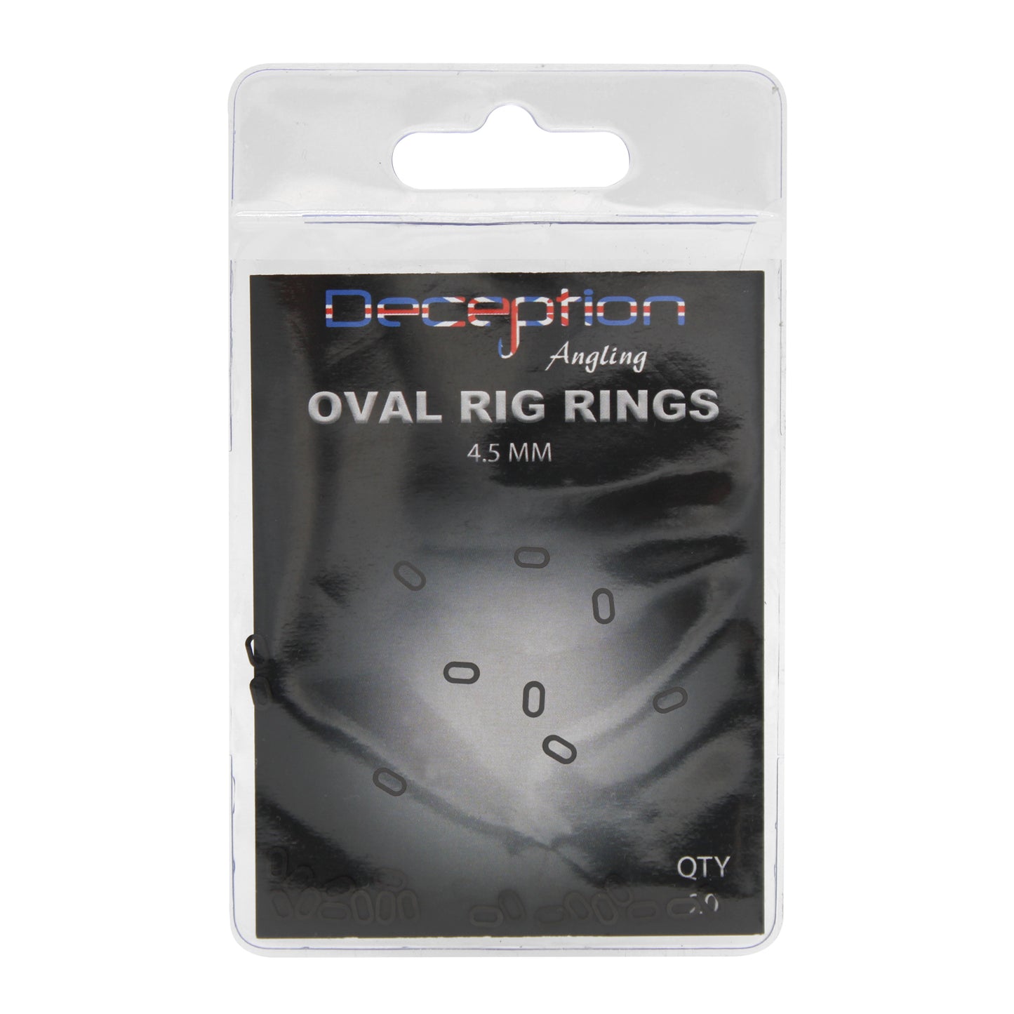 Deception Angling Oval Rig Rings for Fishing Pack of 20