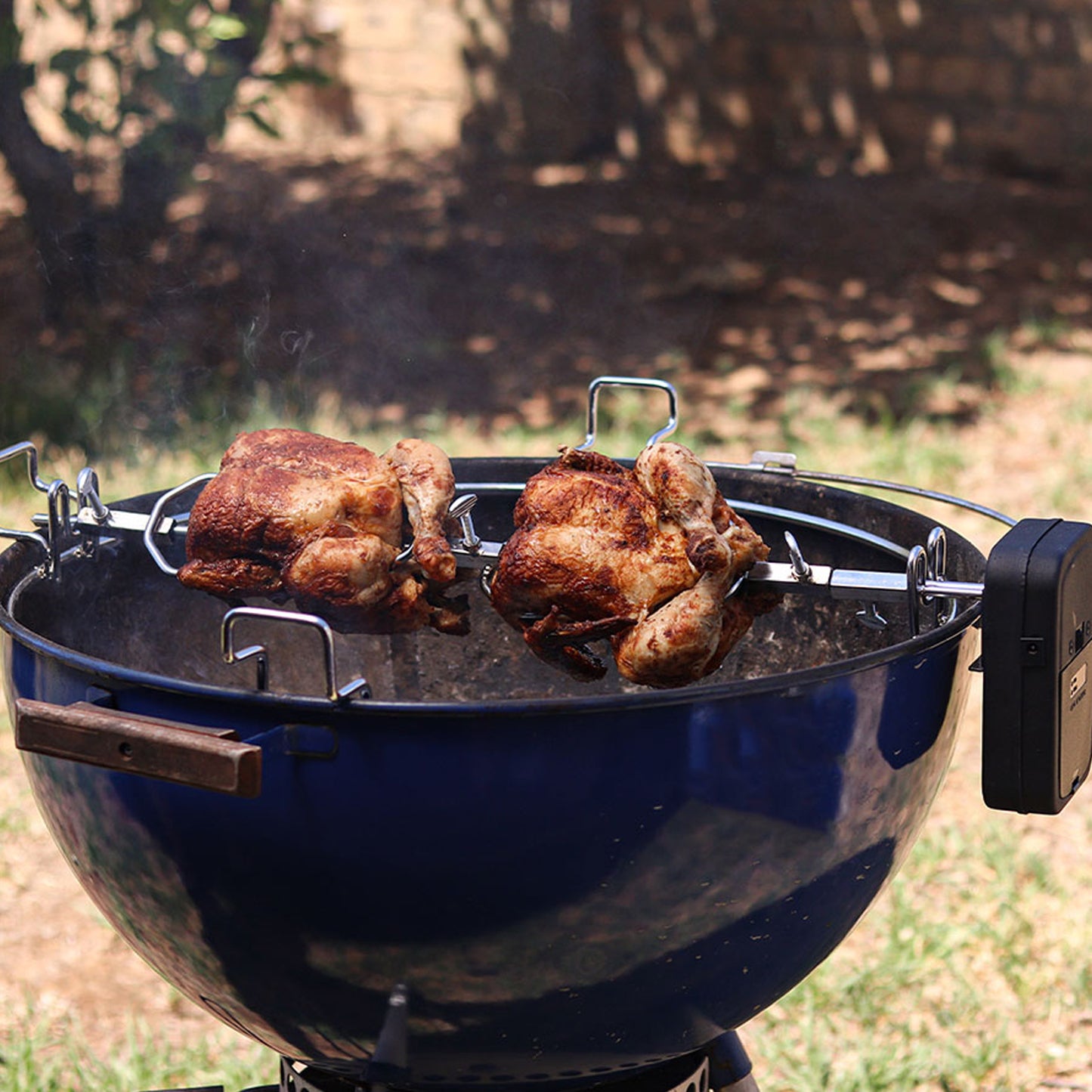 Rotisserie Chicken on Spit