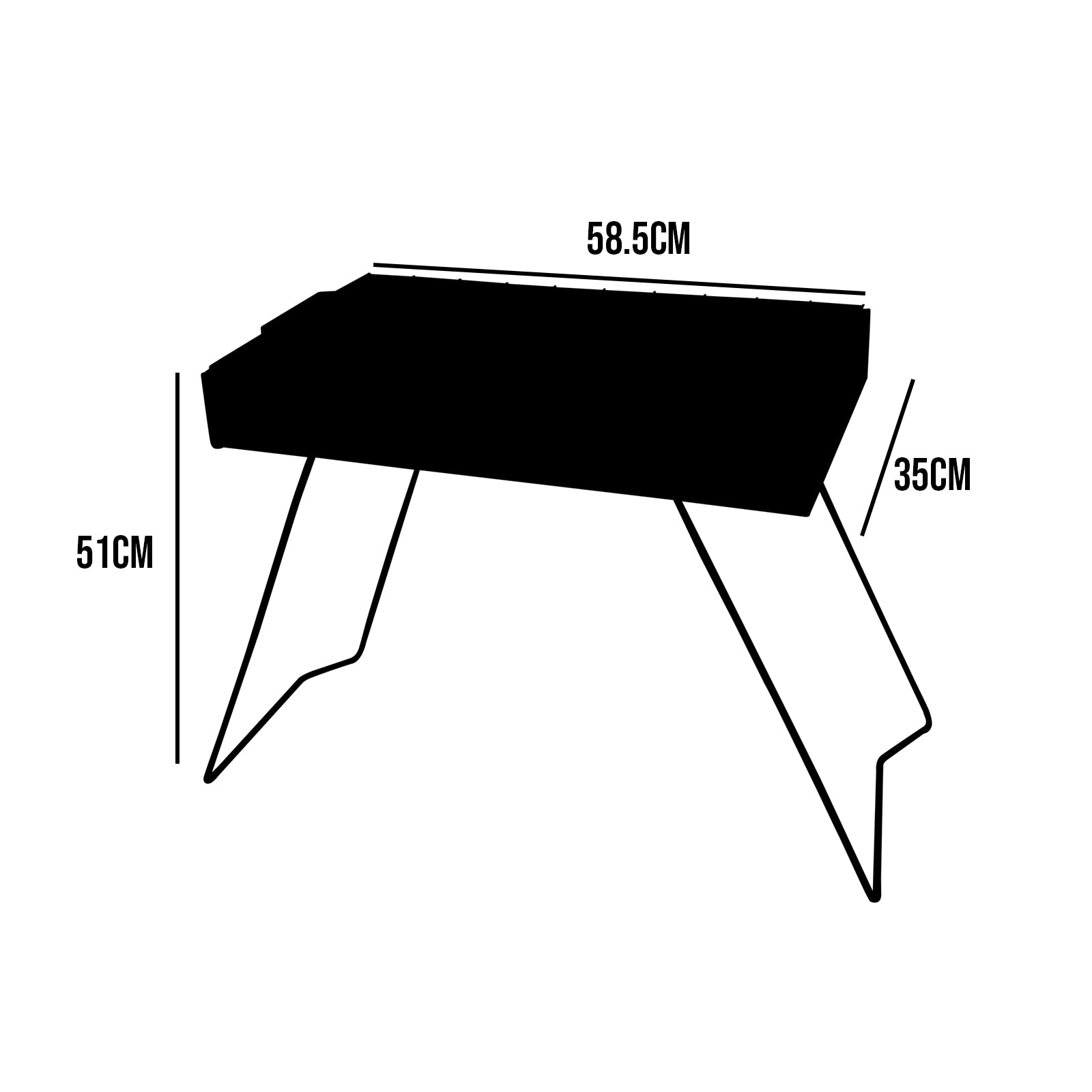 Beach Braai BBQ Dimensions