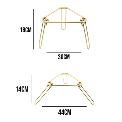 Trépied pliable à hauteur réglable pour Braai
