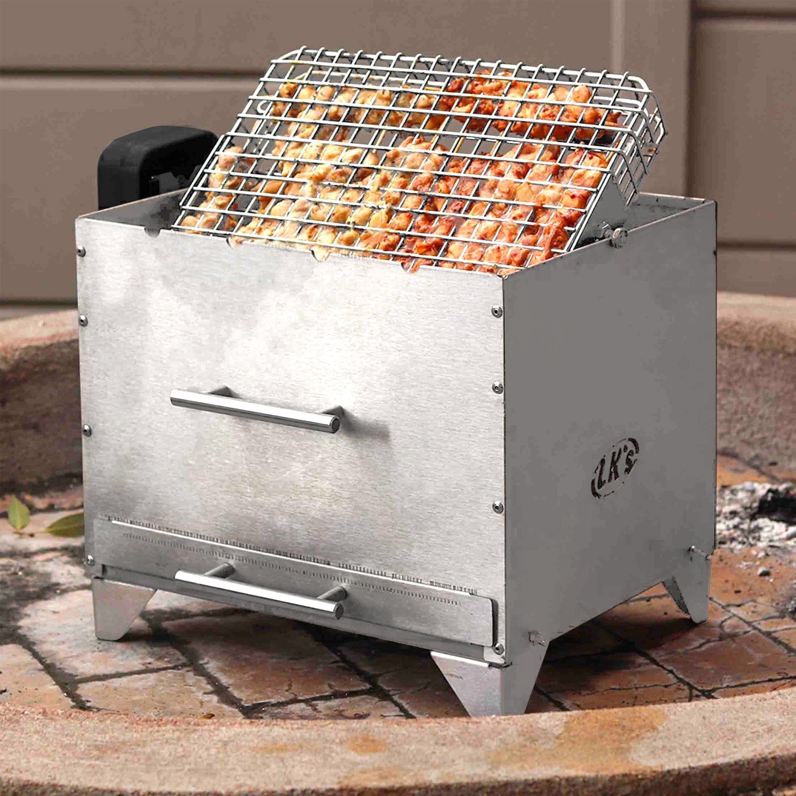 Portable Charcoal Rotisserie Braai