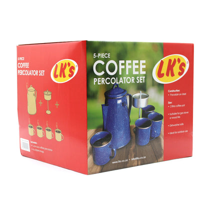 Coffee Percolator Set with Cups
