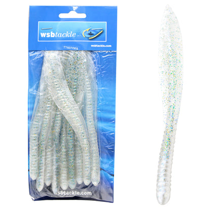 Leurres de pêche Jelly Eel à queue plate 17 cm, paquet de 10