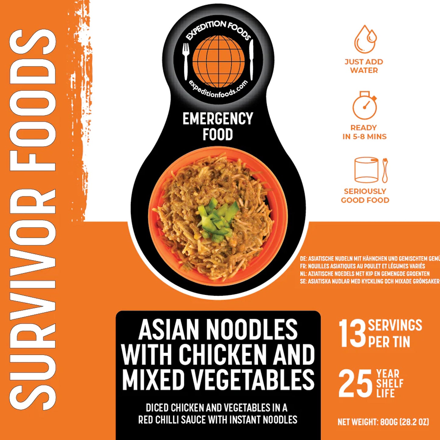 Expedition Foods Asian Noodles with Chicken and Vegetables