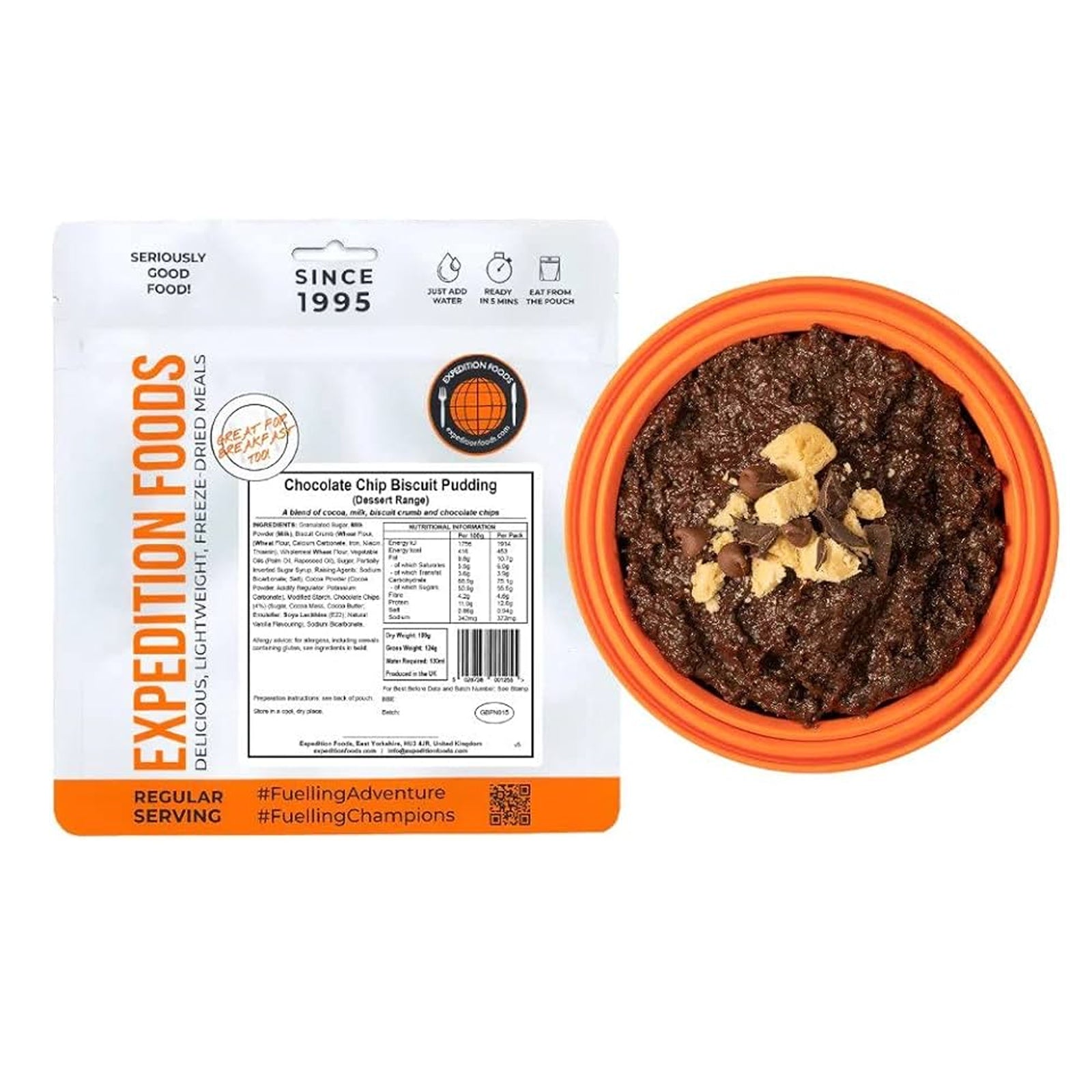 Expedition Foods - Chocolate Chip Biscuit Pudding | Emergency Rations