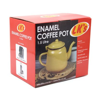 LK's Enamel Coffee Pot Boxed