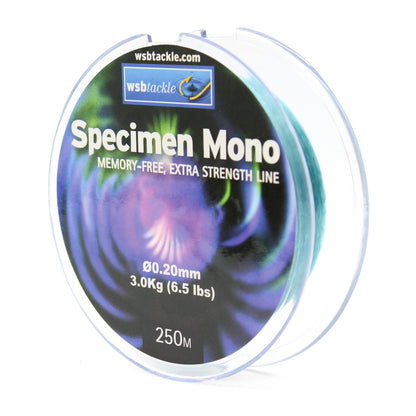 WSB Tackle Specimen Mono Fishing Line 250m Reel