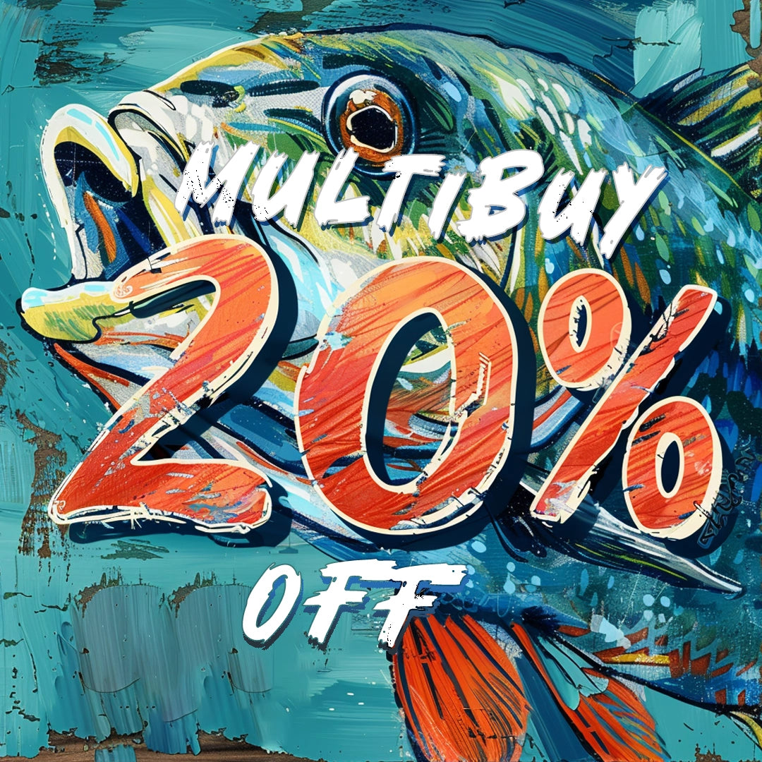 Mulitbuy 20% Off Offer on All Fishing Hooks, Lures and Swivels