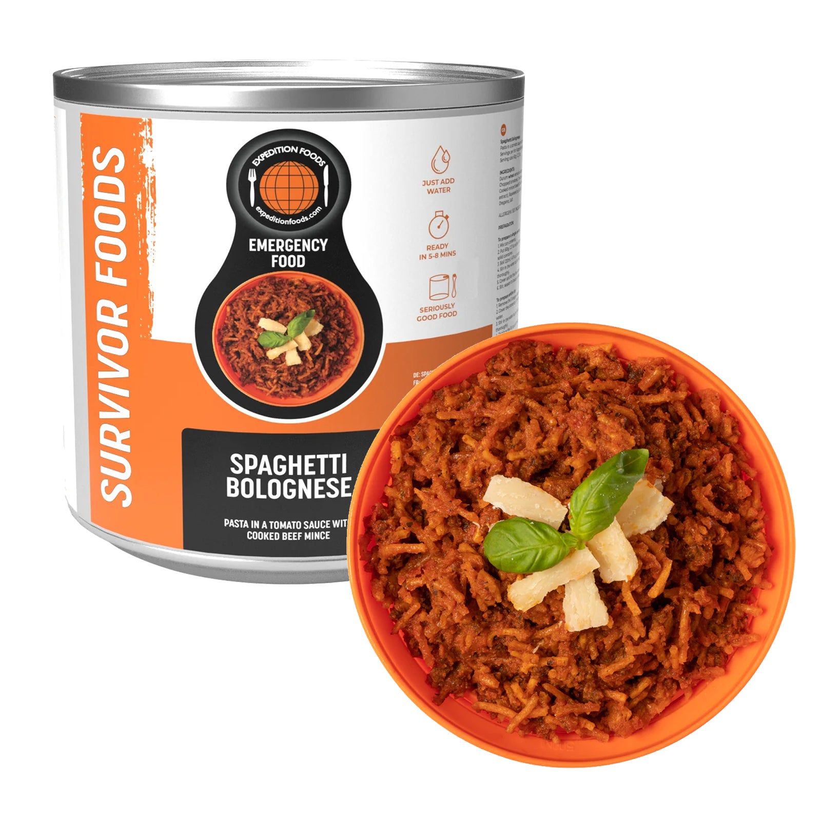 thumbnail image 2 of Ready Hour Spaghetti Emergency Food Pouch - 8 Servings - 25 Year Shelf Life - Survival Meal 2 of 3