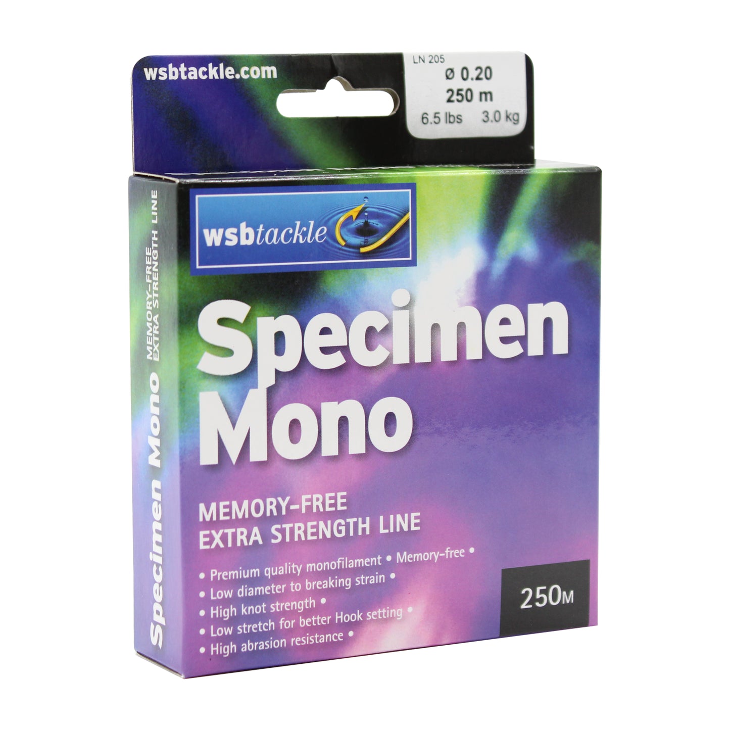 WSB Tackle Specimen Mono Fishing Line 250m Box