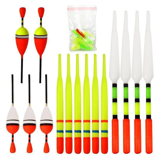 15 Piece Waggler Float Set for Fishing
