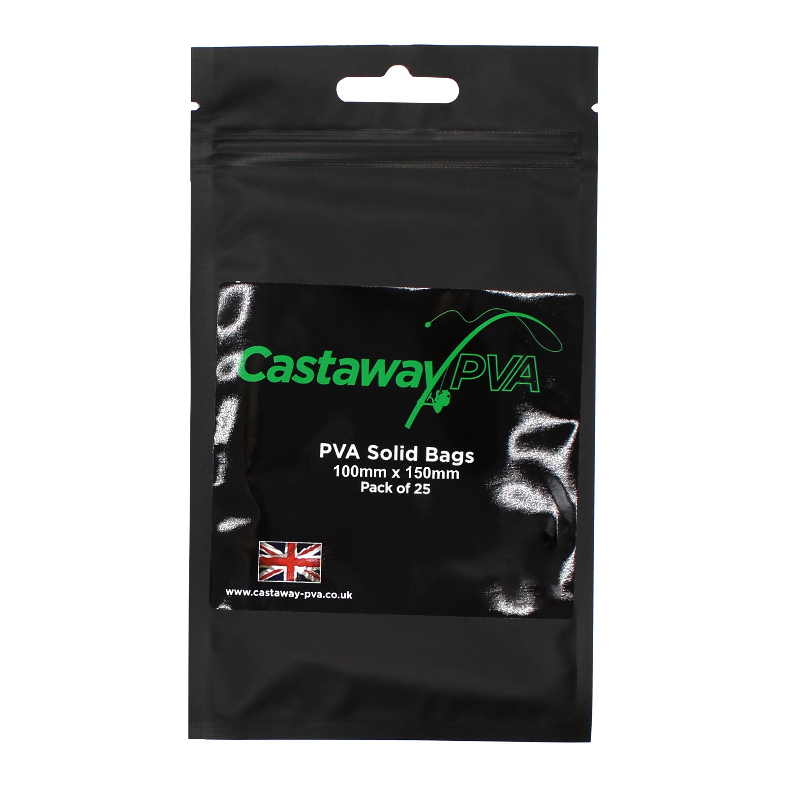 Castaway PVA Solid Bags 100mm x 150mm Pack of 25