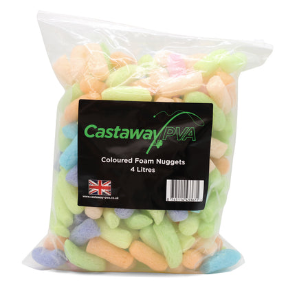 Castaway Coloured Foam Nuggets 4L For Fishing
