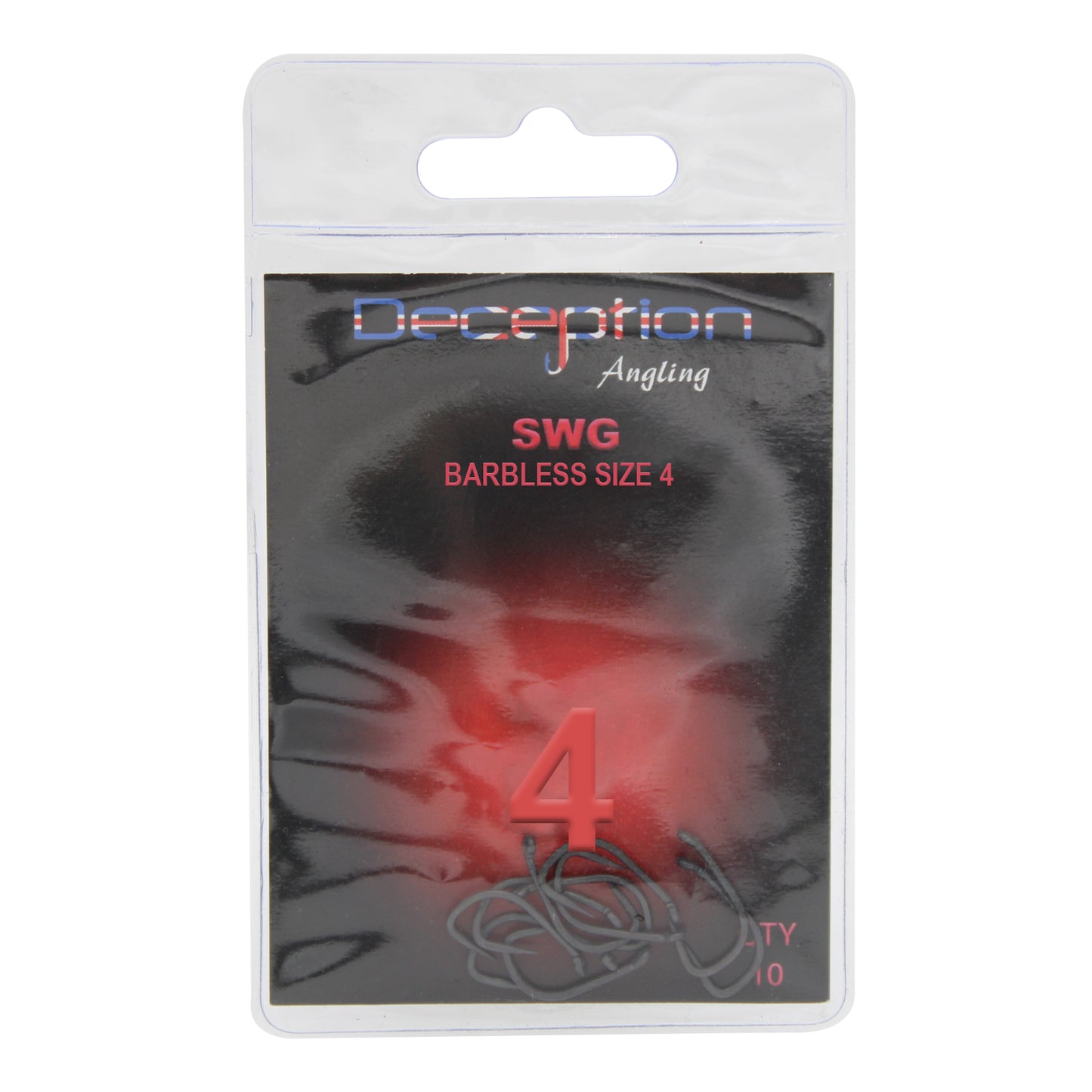 Deception Angling SWG Barbless Hooks Size 4 Pack of 10