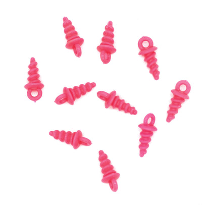 Deception Angling Bait Screws for Fishing Pack of 10 in Pink