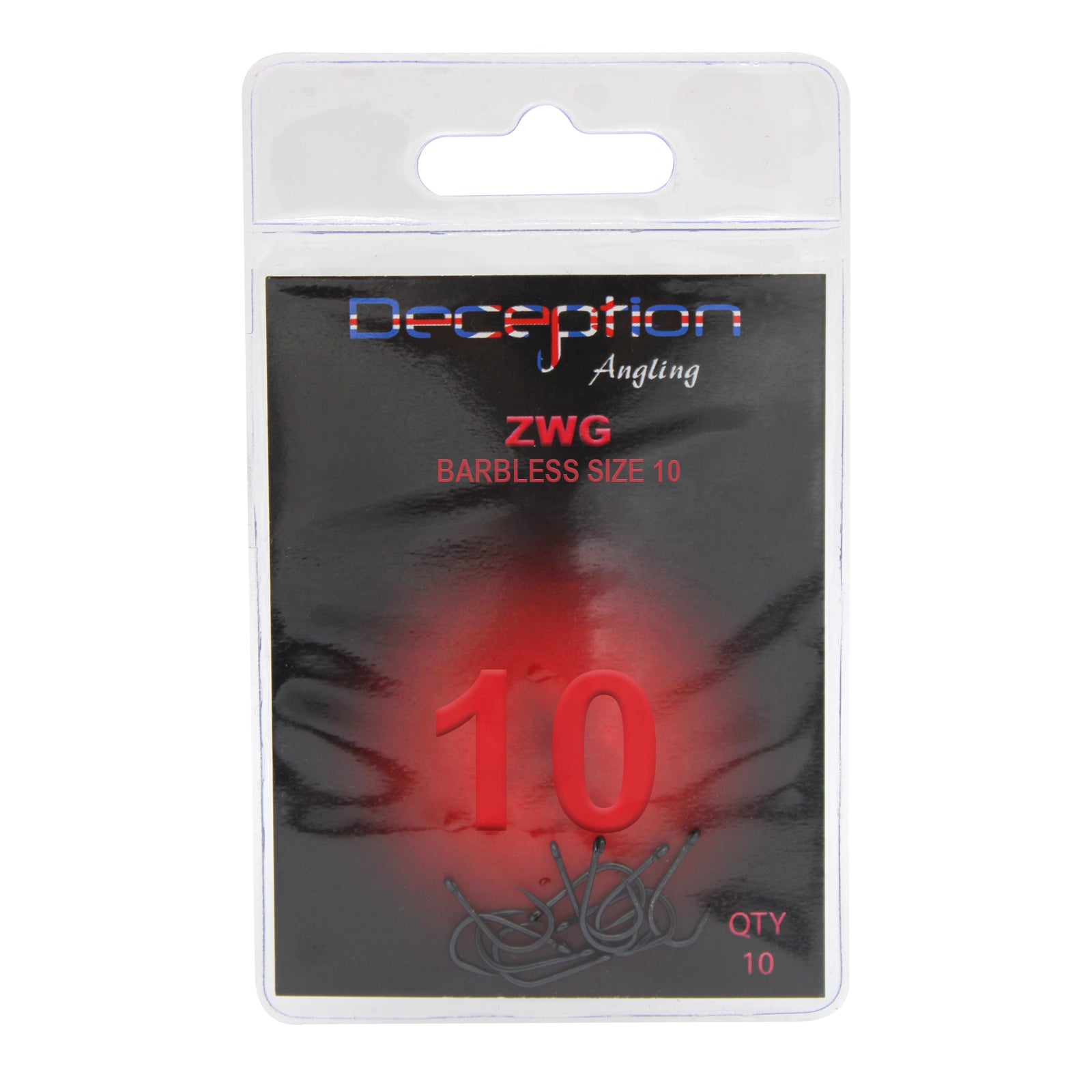 ZWG (Zig Hook) Barbless Fishing Hooks Pack of 10