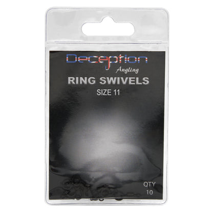 Deception Angling Ring Swivels Size 11 Pack of 10