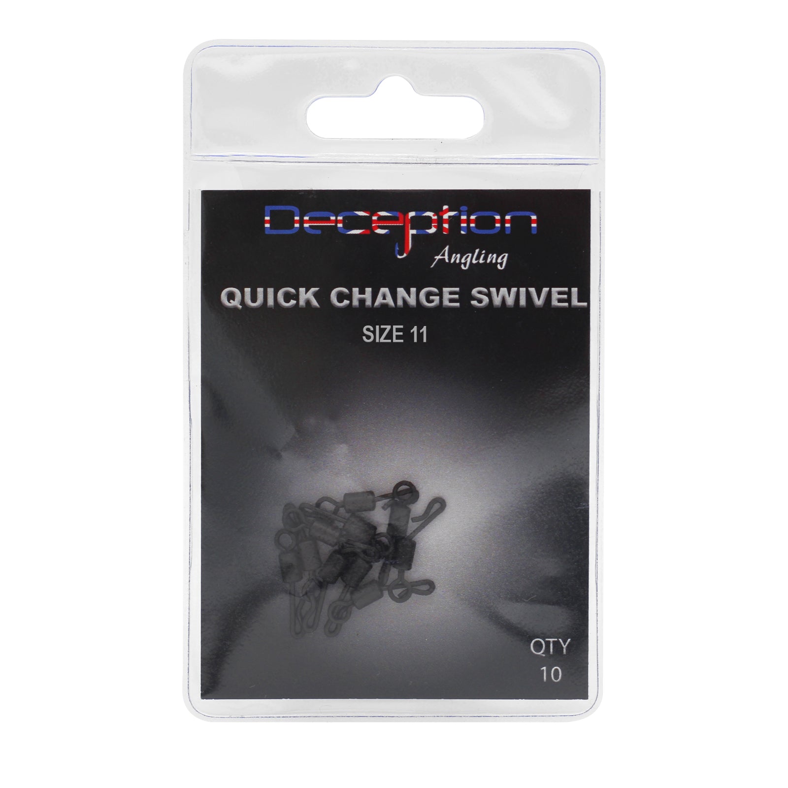 Deception Angling Quick Change Swivel Size 11 Pack of 10