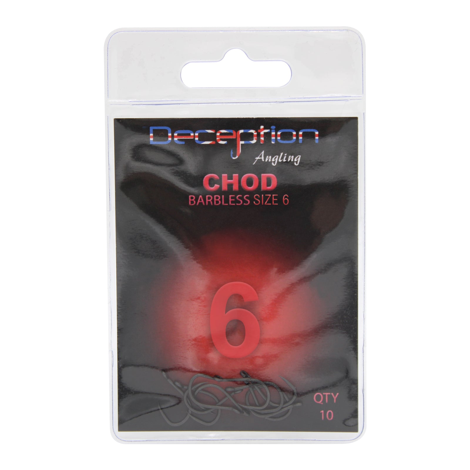 Deception Angling Chod Barbless Hooks for Fishing Size 6